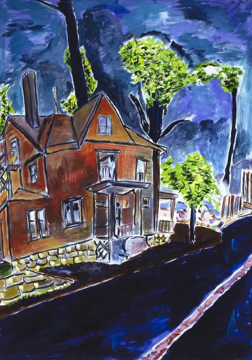 House On Union Street (Medium) - 2013 - Edition - SOLD by artist Bob Dylan - Wyecliffe Galleries