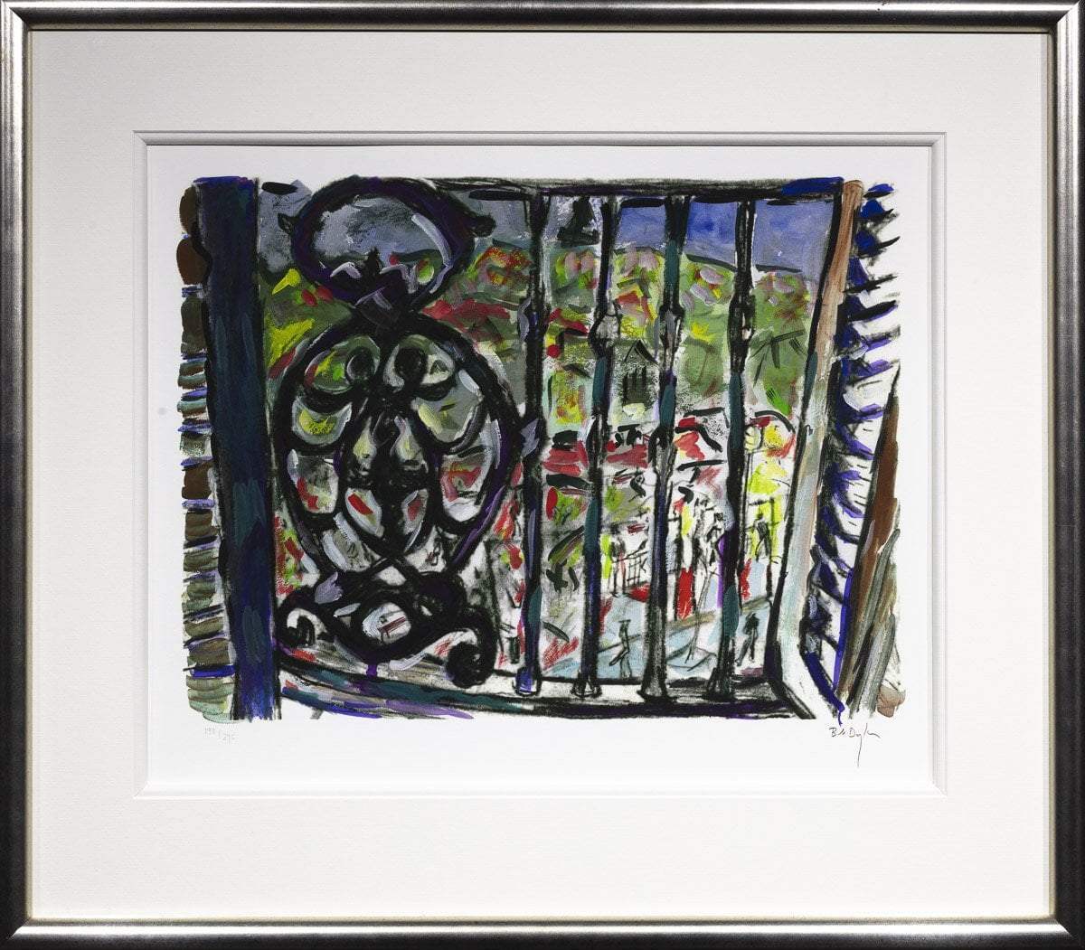 Iron Railing - 2013 - SOLD by artist Bob Dylan - Wyecliffe Galleries