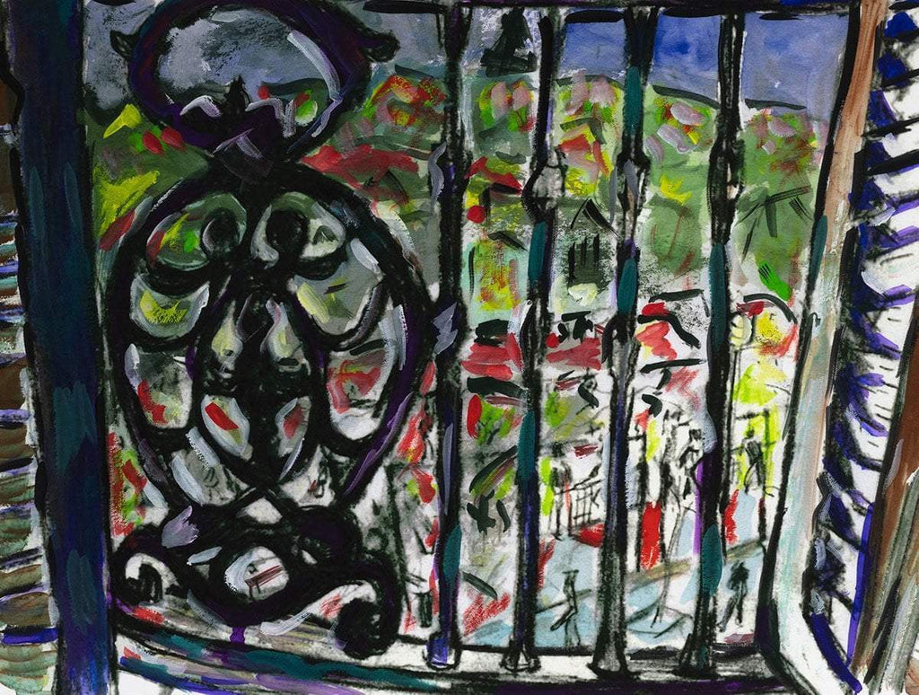 Iron Railing - 2013 - SOLD by artist Bob Dylan - Wyecliffe Galleries
