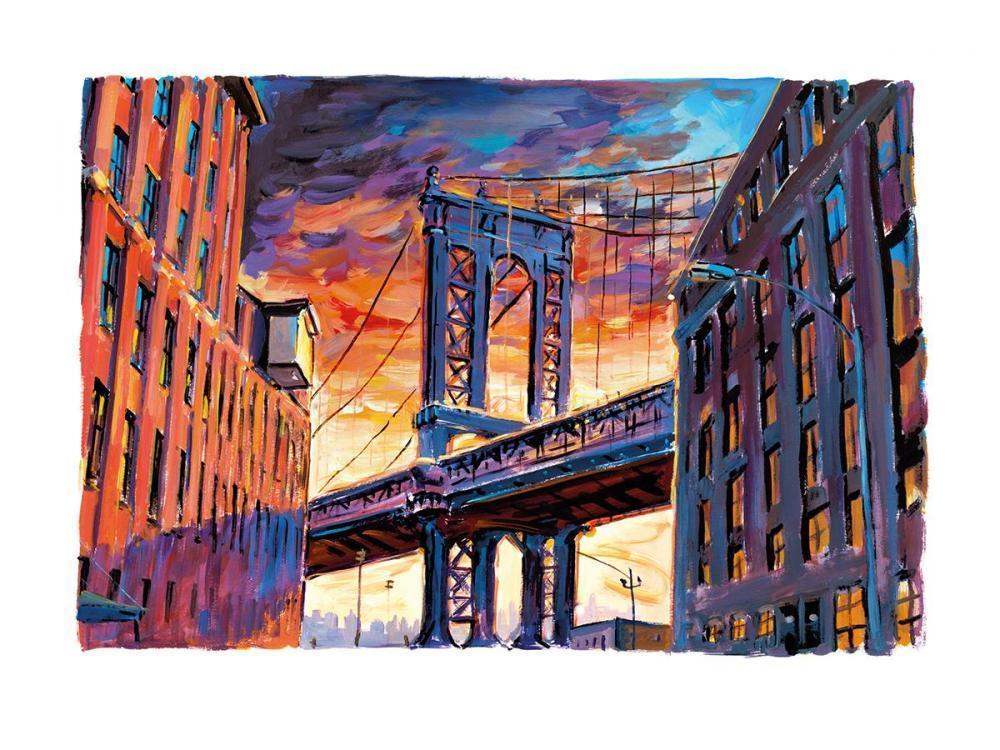 Manhattan Bridge, Downtown New York - 2017 - Edition - SOLD OUT by artist Bob Dylan - Wyecliffe Galleries