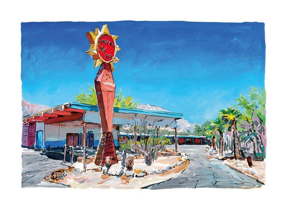 Motel in New Mexico - 2017 - Edition - SOLD OUT by artist Bob Dylan - Wyecliffe Galleries