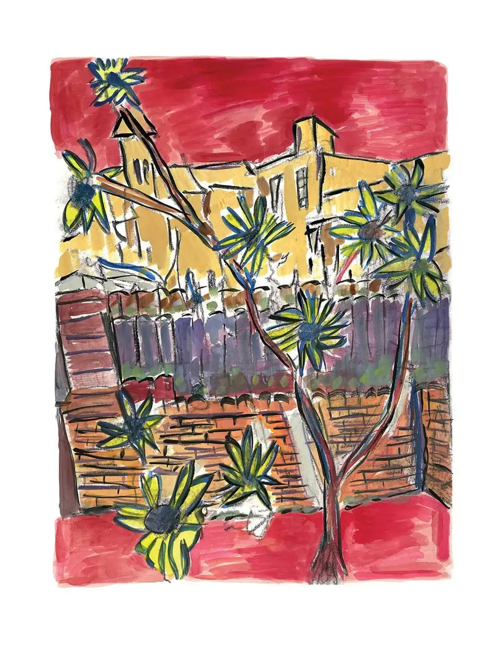 Sunflowers (2016) - SOLD by artist Bob Dylan - Wyecliffe Galleries