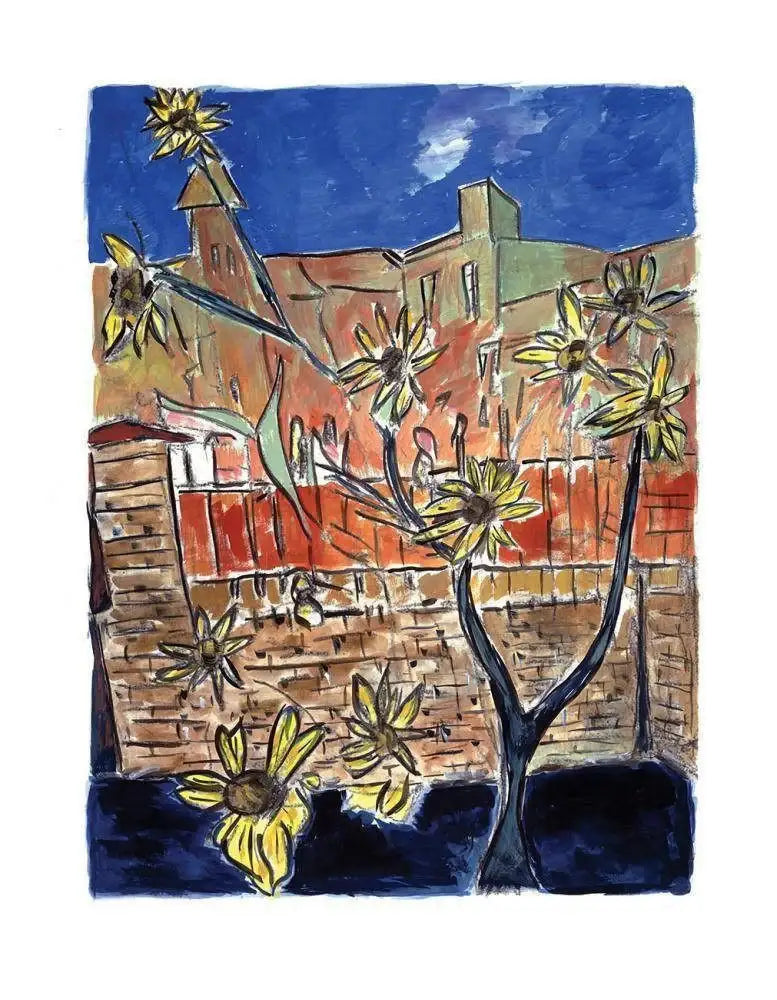 Train Tracks & Sunflowers Set (Medium) - 2014 - Edition by artist Bob Dylan - Wyecliffe Galleries