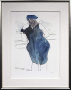 Woman In Red Lion Pub - 2014 - Edition by artist Bob Dylan - Wyecliffe Galleries