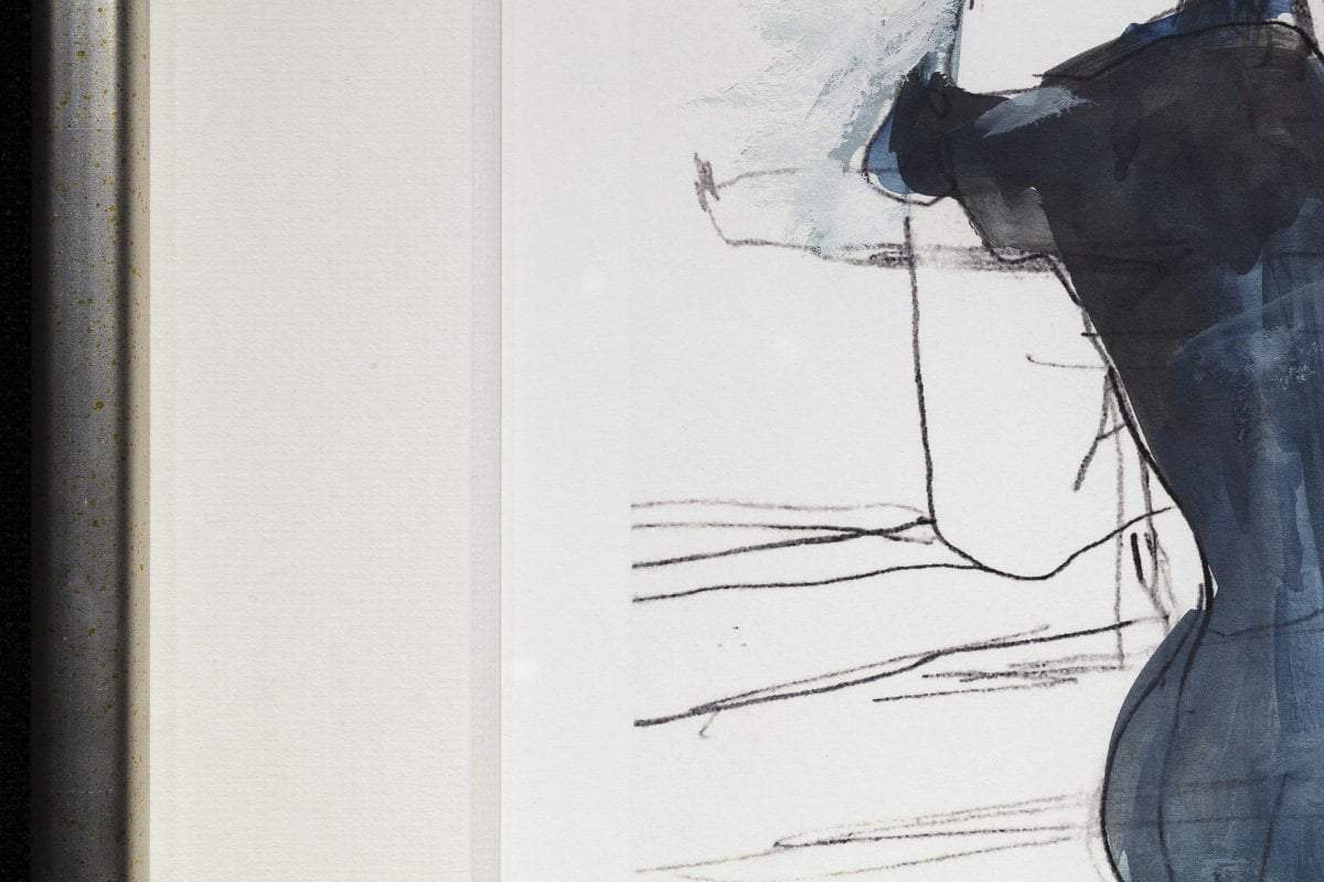 Woman In Red Lion Pub - 2014 - Edition by artist Bob Dylan - Wyecliffe Galleries