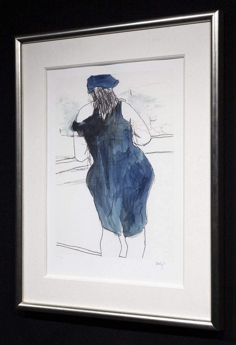 Woman In Red Lion Pub - 2014 - Edition by artist Bob Dylan - Wyecliffe Galleries