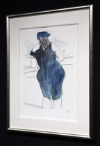 Woman In Red Lion Pub - 2014 - Edition by artist Bob Dylan - Wyecliffe Galleries