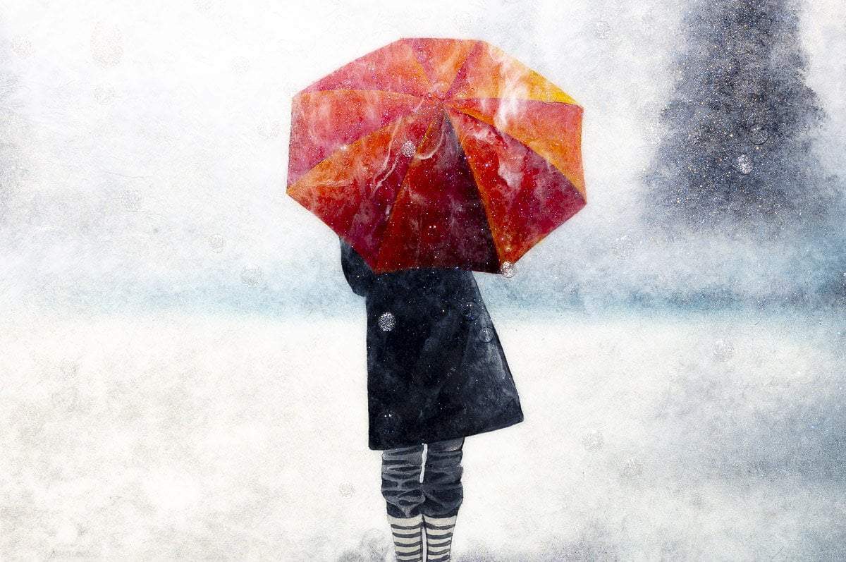 A Winter Walk - Original by artist Brenda Herd - Wyecliffe Galleries