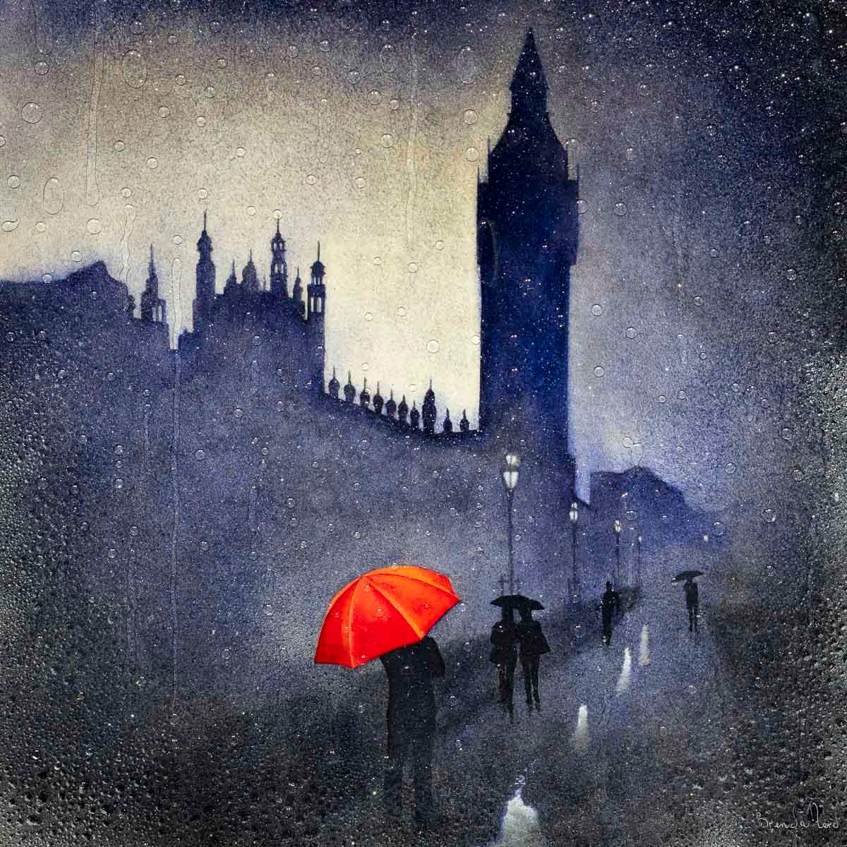 Afterdark - Original - SOLD by artist Brenda Herd - Wyecliffe Galleries