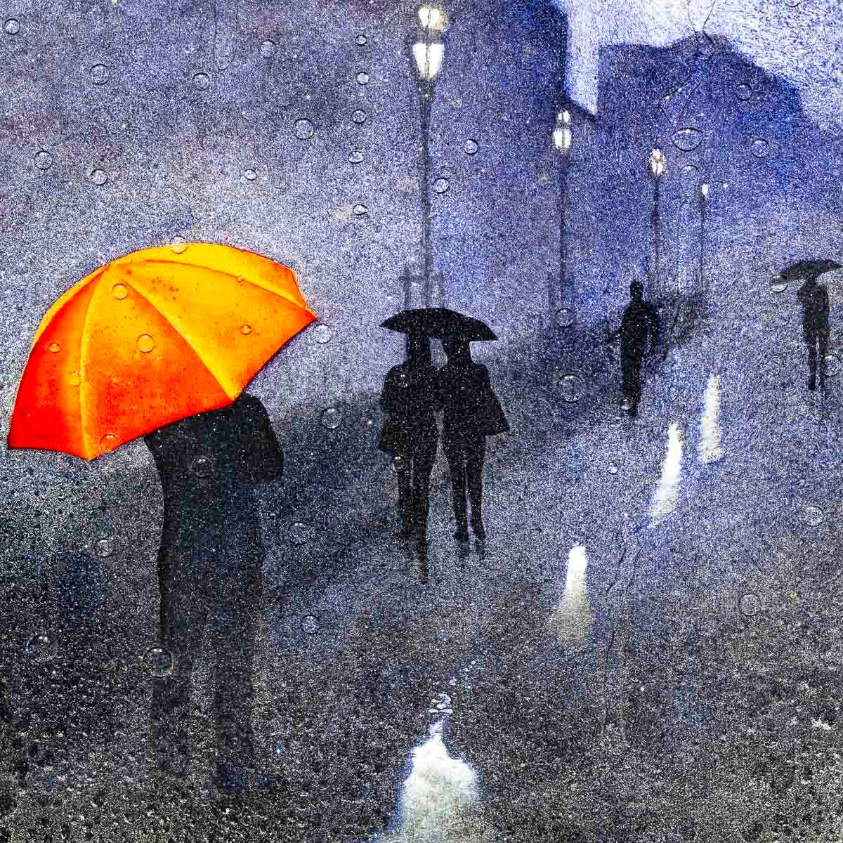 Afterdark - Original - SOLD by artist Brenda Herd - Wyecliffe Galleries