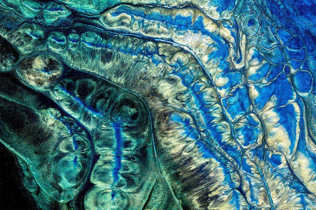 Blue Lagoon I - Original - SOLD by artist Brenda Herd - Wyecliffe Galleries