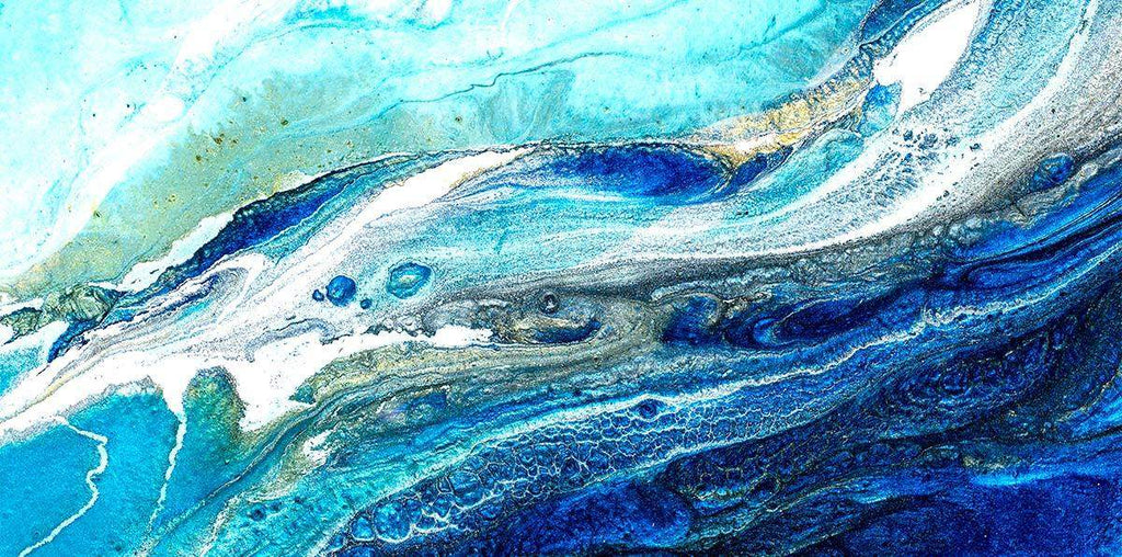 Blue Lagoon II - Original - SOLD by artist Brenda Herd - Wyecliffe Galleries