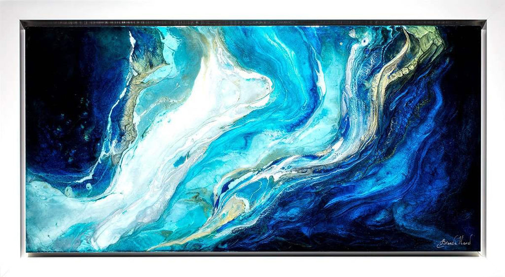 Blue Lagoon II - Original - SOLD by artist Brenda Herd - Wyecliffe Galleries