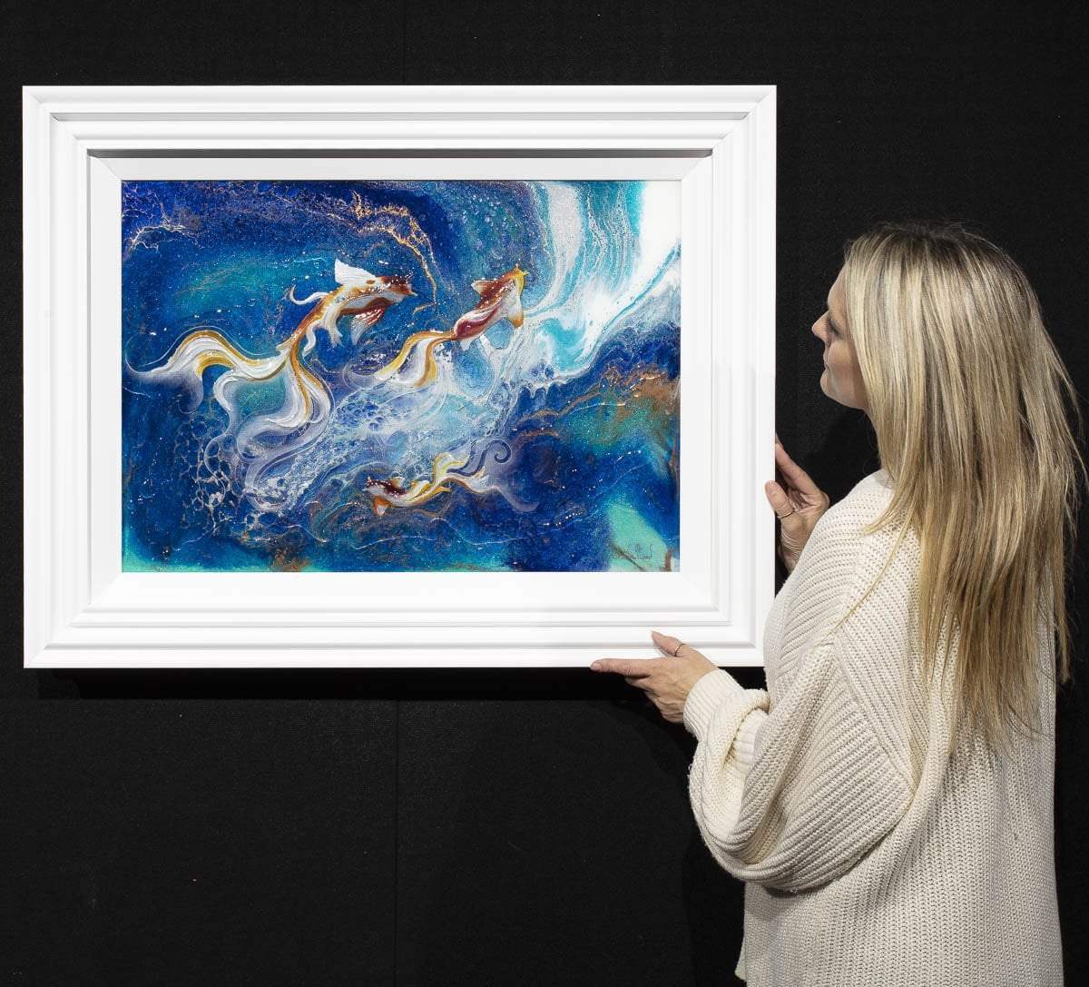 Deep into the Ocean - Original - SOLD by artist Brenda Herd - Wyecliffe Galleries