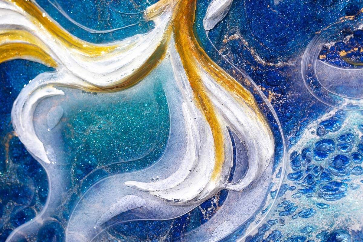 Deep into the Ocean - Original - SOLD by artist Brenda Herd - Wyecliffe Galleries