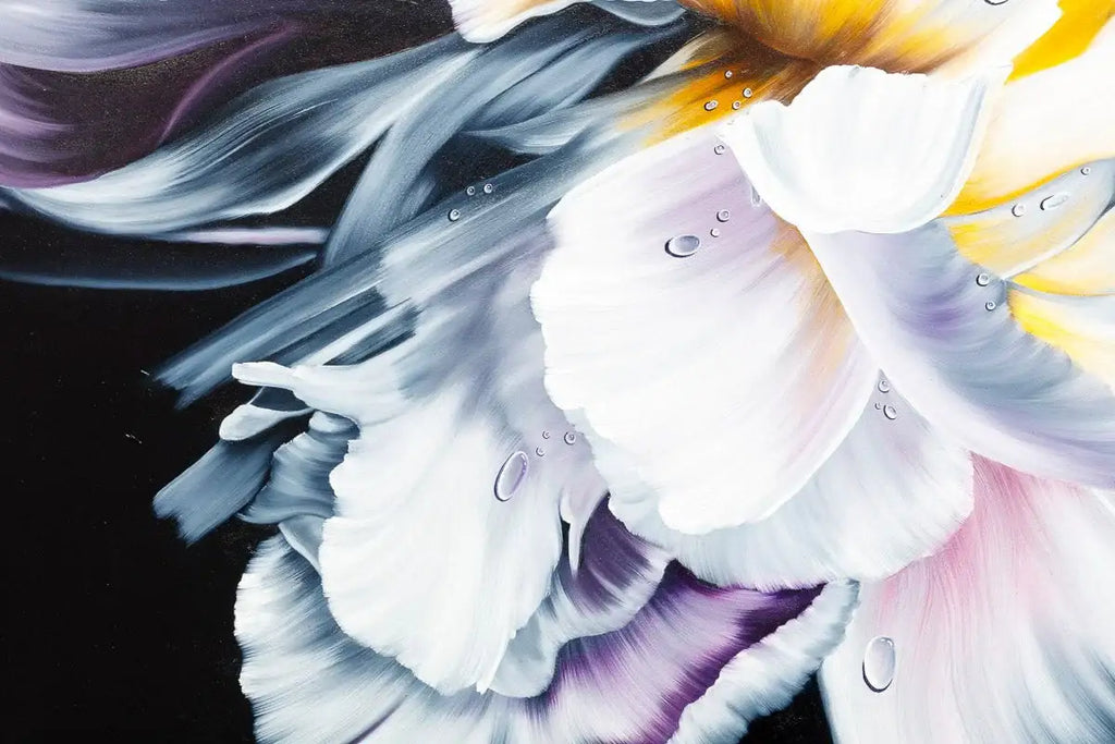 Dewdrops and Petals - Original - SOLD by artist Brenda Herd - Wyecliffe Galleries