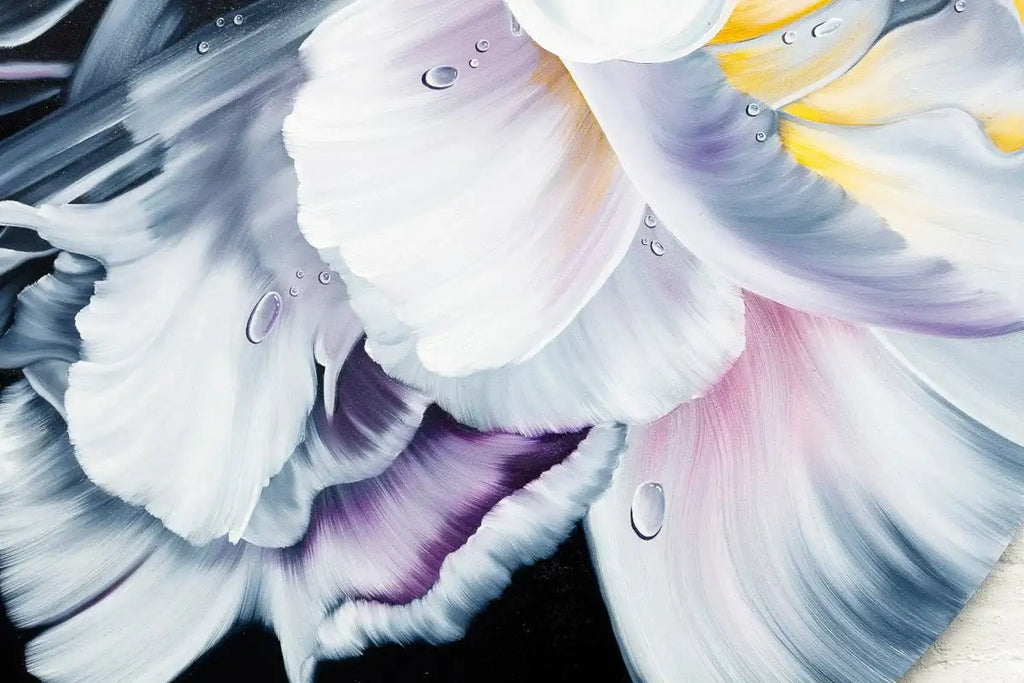 Dewdrops and Petals - Original - SOLD by artist Brenda Herd - Wyecliffe Galleries