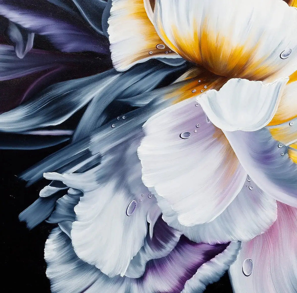 Dewdrops and Petals - Original - SOLD by artist Brenda Herd - Wyecliffe Galleries