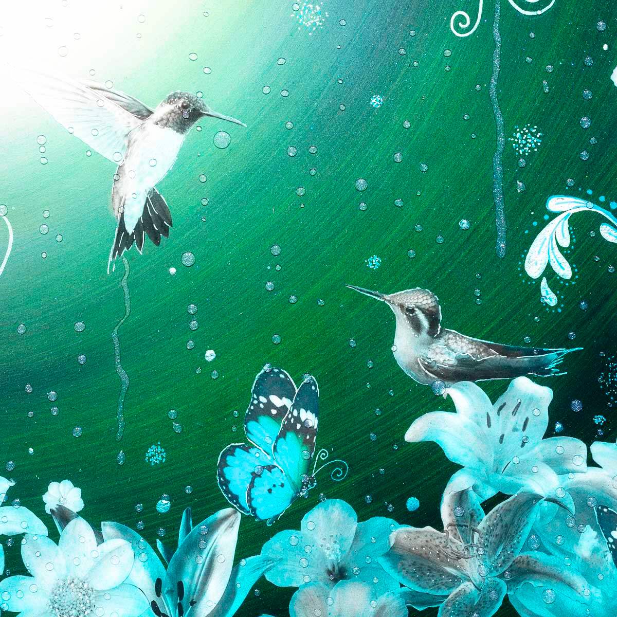 Emerald Sky - Original - SOLD by artist Brenda Herd - Wyecliffe Galleries