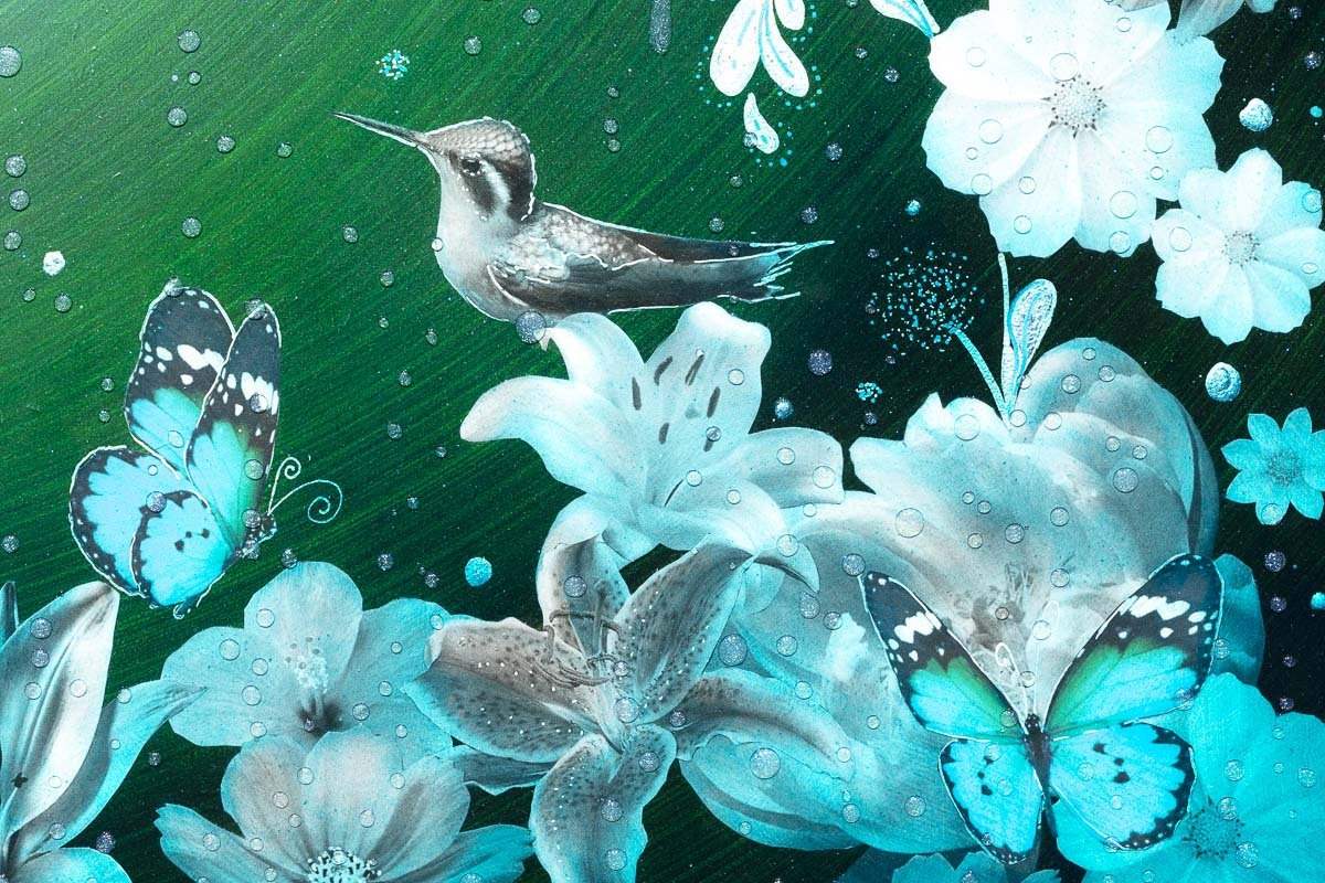 Emerald Sky - Original - SOLD by artist Brenda Herd - Wyecliffe Galleries