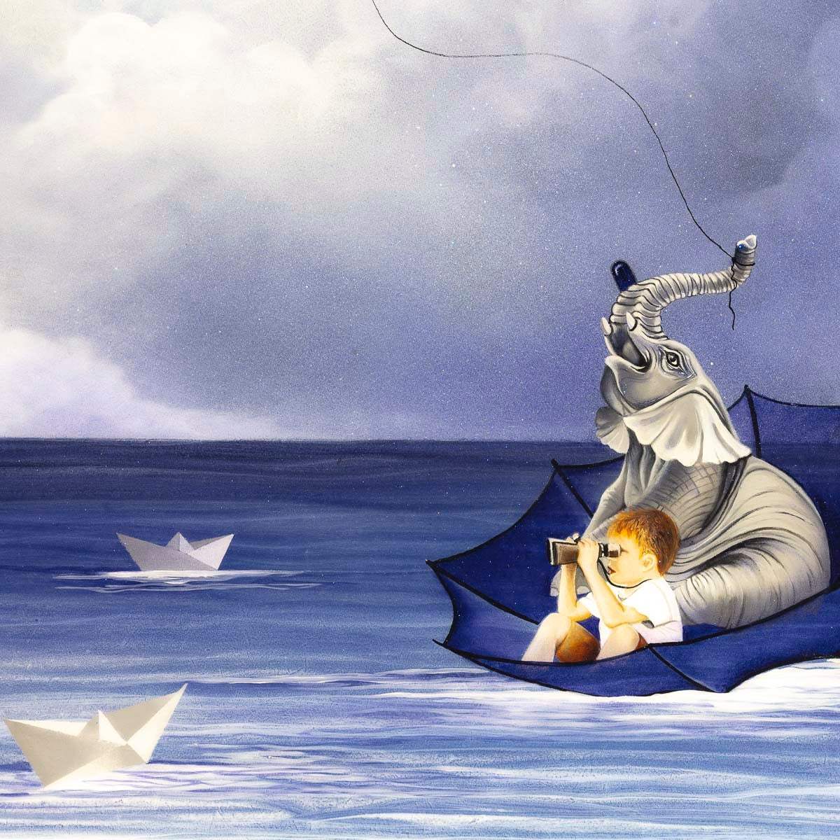 Fantasy Nights - Original - SOLD by artist Brenda Herd - Wyecliffe Galleries