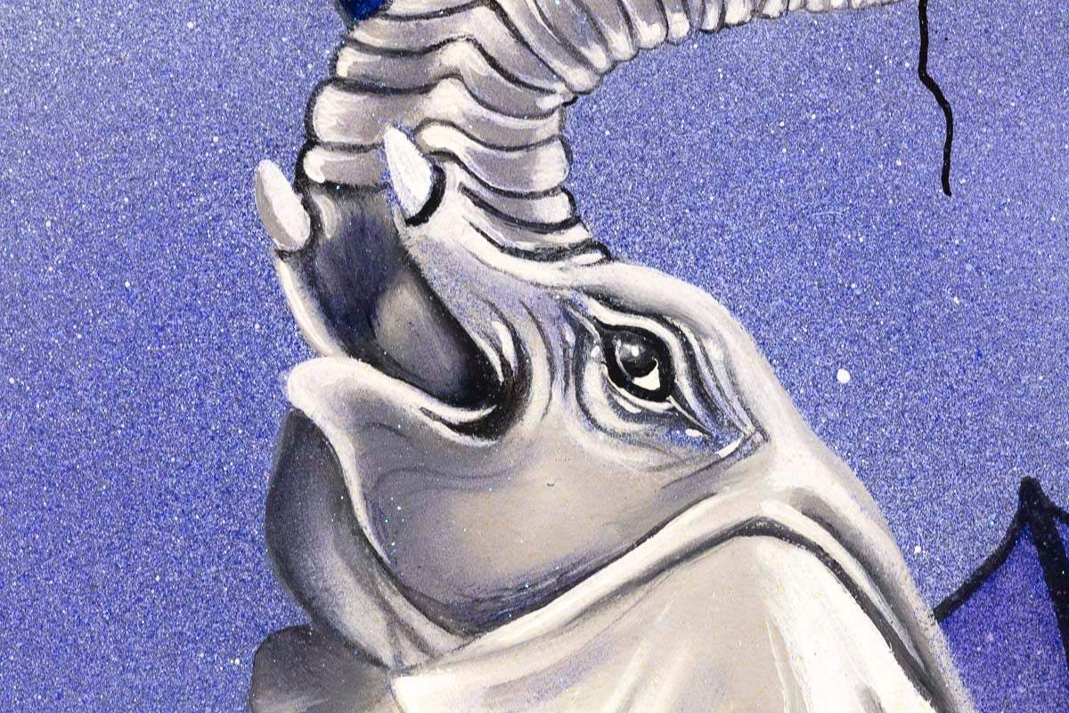 Fantasy Nights - Original - SOLD by artist Brenda Herd - Wyecliffe Galleries