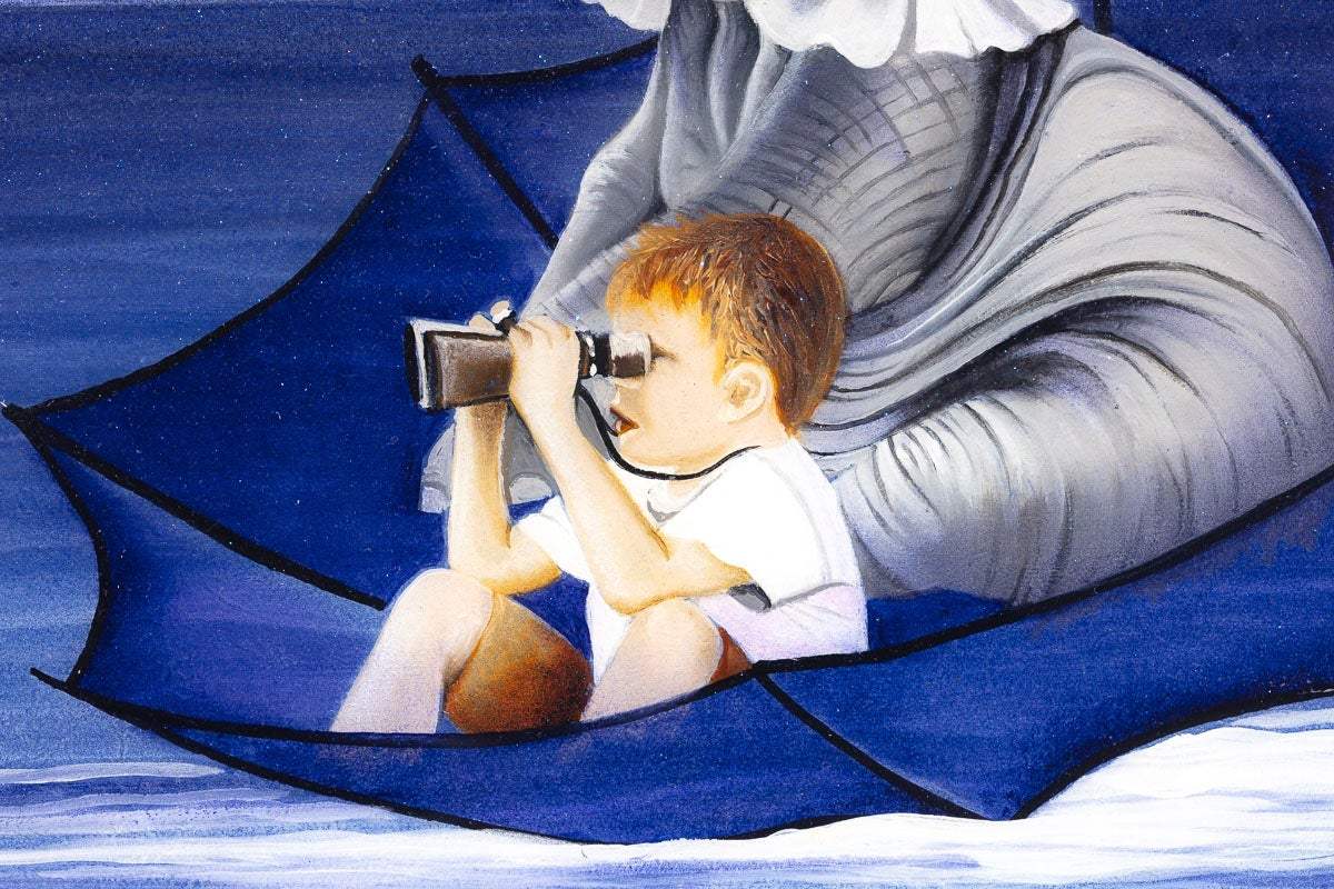 Fantasy Nights - Original - SOLD by artist Brenda Herd - Wyecliffe Galleries