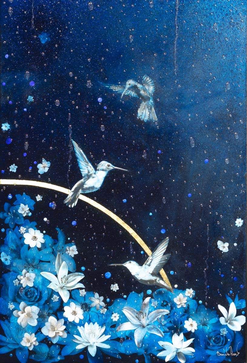 Flora and Fauna - Original - SOLD by artist Brenda Herd - Wyecliffe Galleries