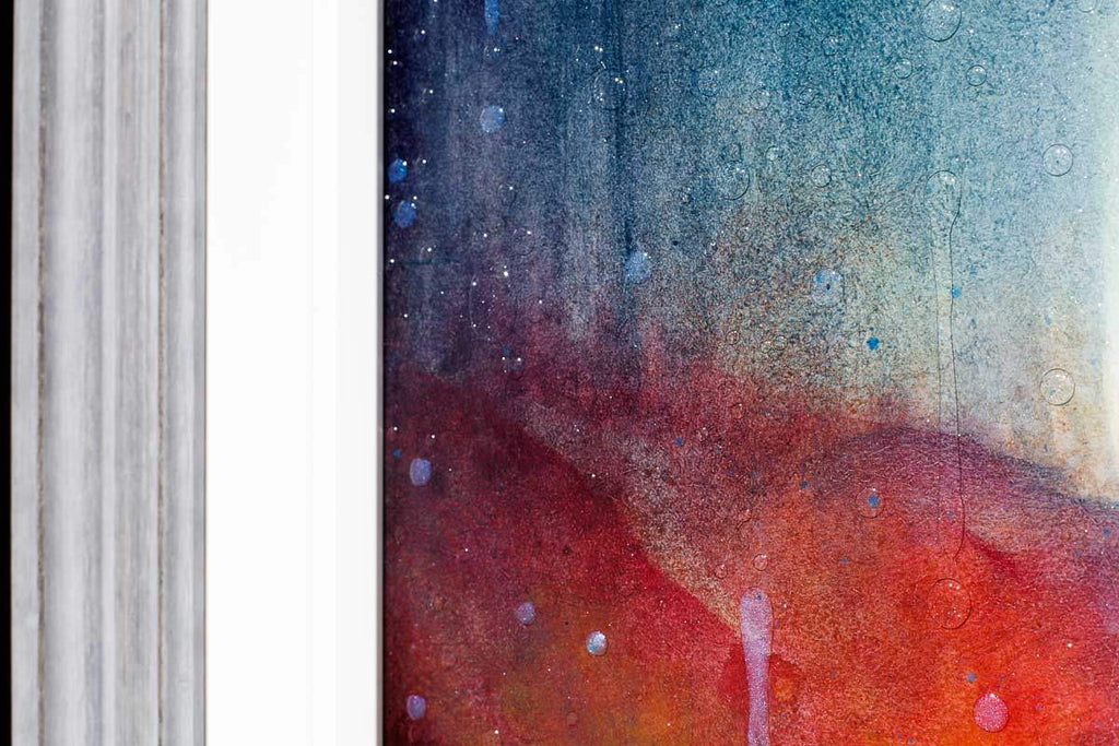 Glittering Rain - Original - SOLD by artist Brenda Herd - Wyecliffe Galleries