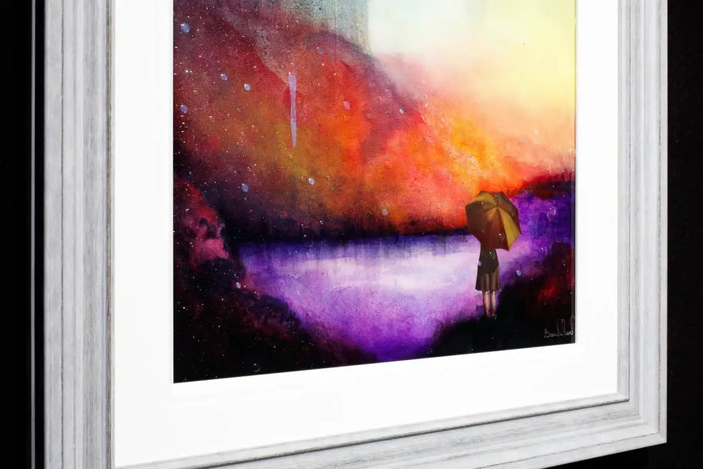 Glittering Rain - Original - SOLD by artist Brenda Herd - Wyecliffe Galleries