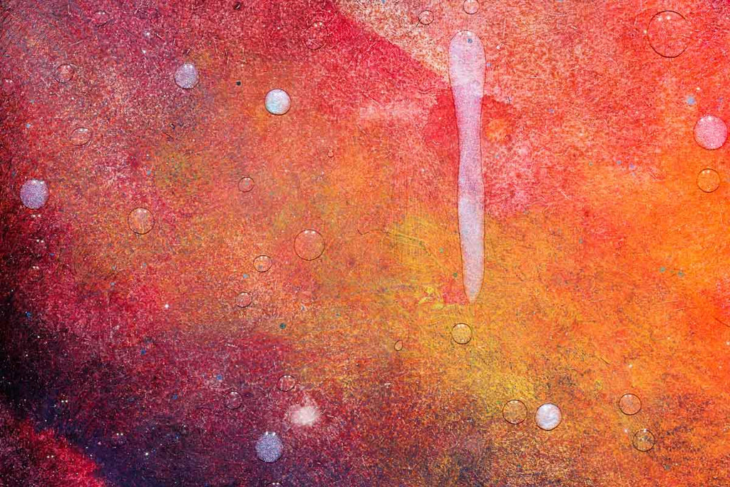 Glittering Rain - Original - SOLD by artist Brenda Herd - Wyecliffe Galleries