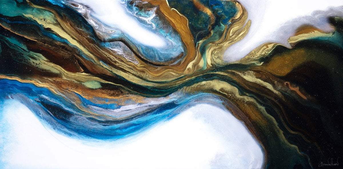 Golden Glow - Original - SOLD by artist Brenda Herd - Wyecliffe Galleries