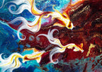 Koi - Original - SOLD by artist Brenda Herd - Wyecliffe Galleries