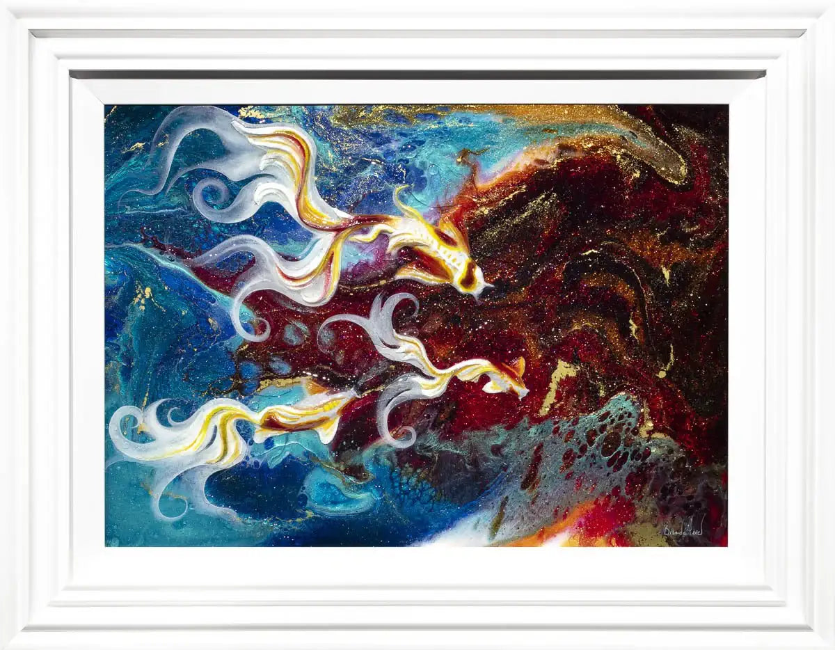 Koi - Original - SOLD by artist Brenda Herd - Wyecliffe Galleries
