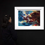 Koi - Original - SOLD by artist Brenda Herd - Wyecliffe Galleries