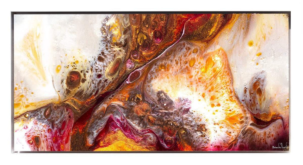 Laced in Gold - Original - SOLD by artist Brenda Herd - Wyecliffe Galleries