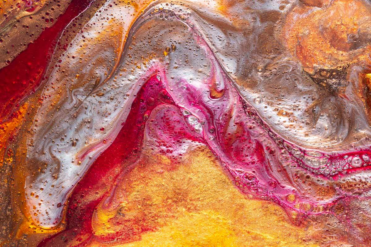 Laced in Gold - Original - SOLD by artist Brenda Herd - Wyecliffe Galleries