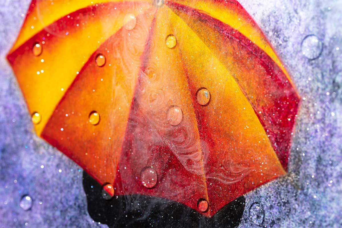 Late Night Stroll - Original - SOLD by artist Brenda Herd - Wyecliffe Galleries