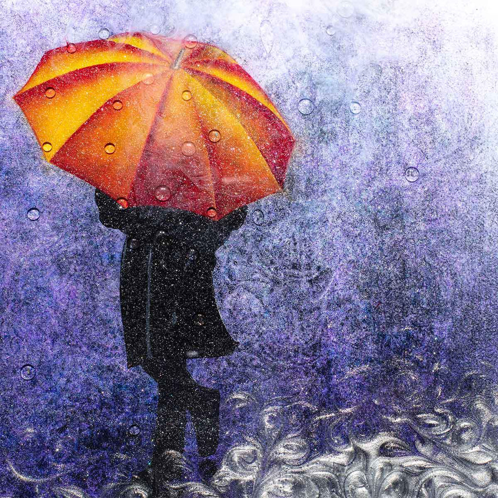 Late Night Stroll - Original - SOLD by artist Brenda Herd - Wyecliffe Galleries