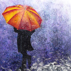 Late Night Stroll - Original - SOLD by artist Brenda Herd - Wyecliffe Galleries