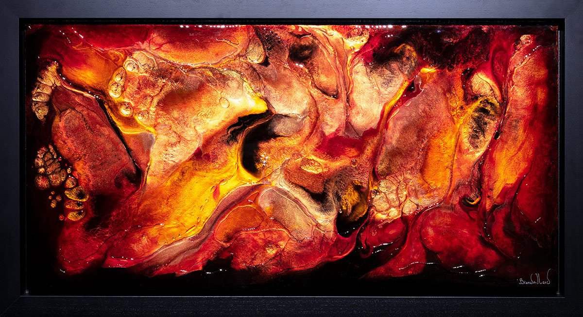 Lava - Original by artist Brenda Herd - Wyecliffe Galleries