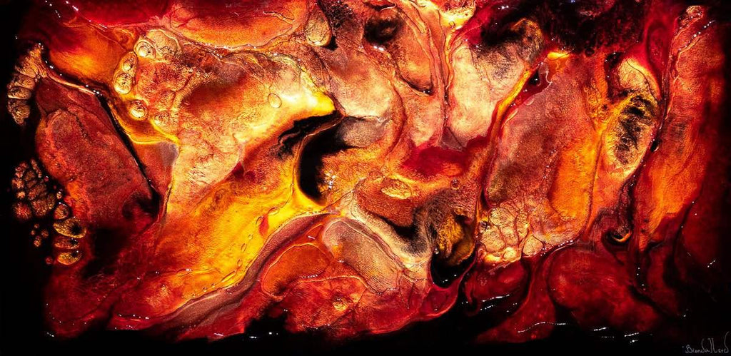 Lava - Original by artist Brenda Herd - Wyecliffe Galleries