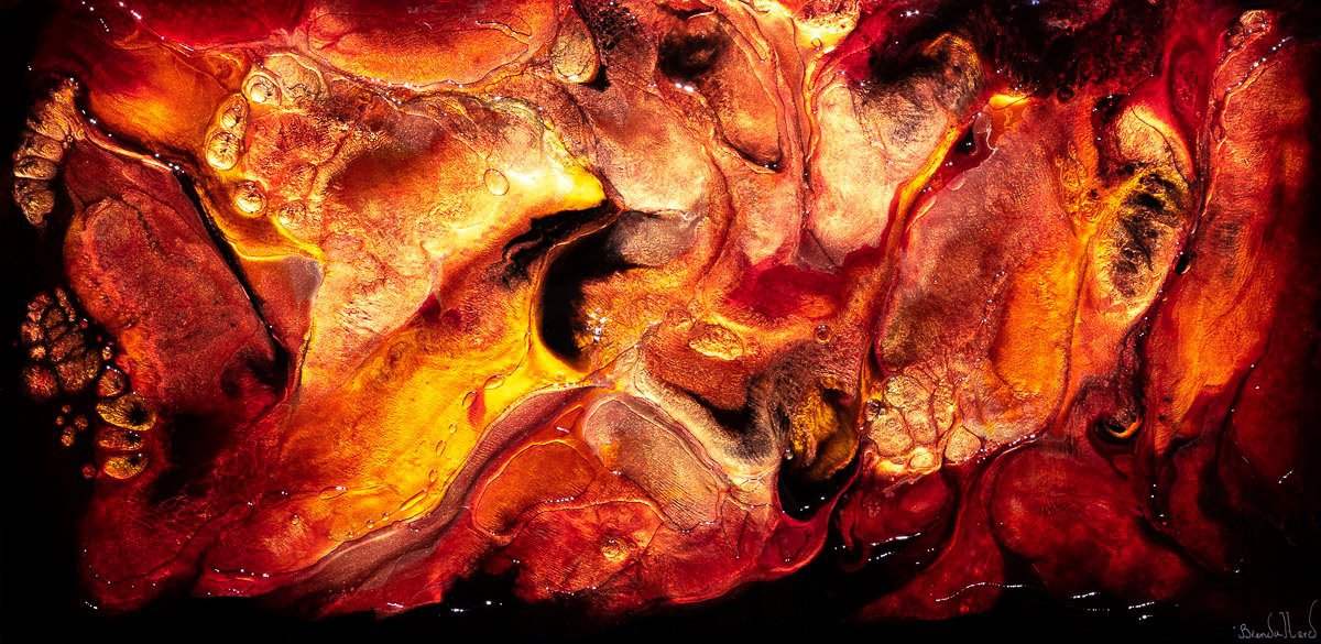 Lava - Original by artist Brenda Herd - Wyecliffe Galleries