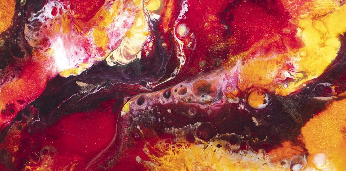 Magma Flow - Original - SOLD by artist Brenda Herd - Wyecliffe Galleries