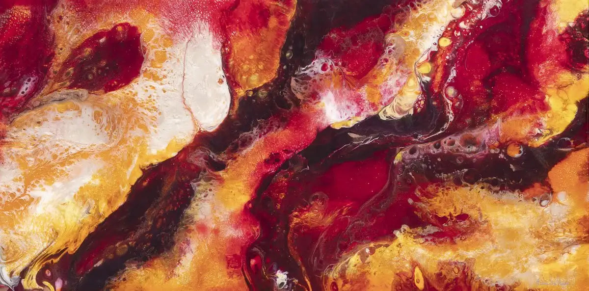 Magma Flow - Original - SOLD by artist Brenda Herd - Wyecliffe Galleries