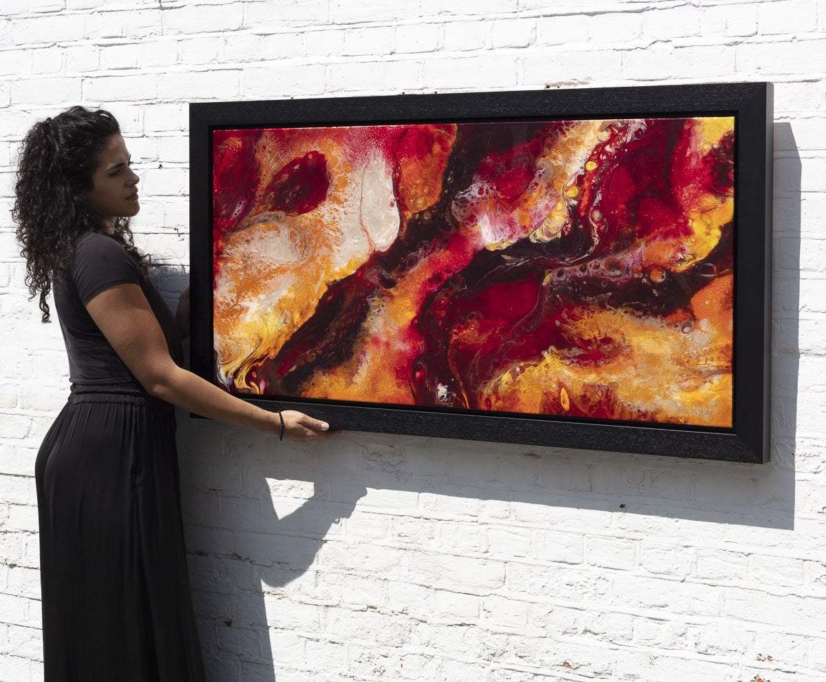 Magma Flow - Original - SOLD by artist Brenda Herd - Wyecliffe Galleries