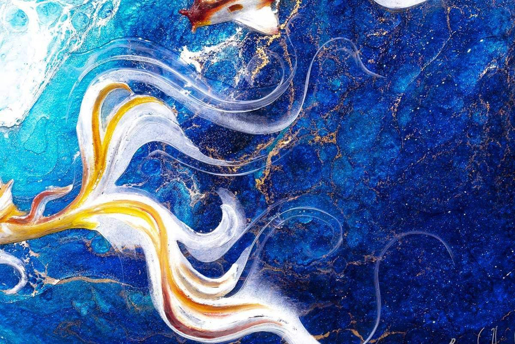 Ocean Depths - Original - SOLD by artist Brenda Herd - Wyecliffe Galleries