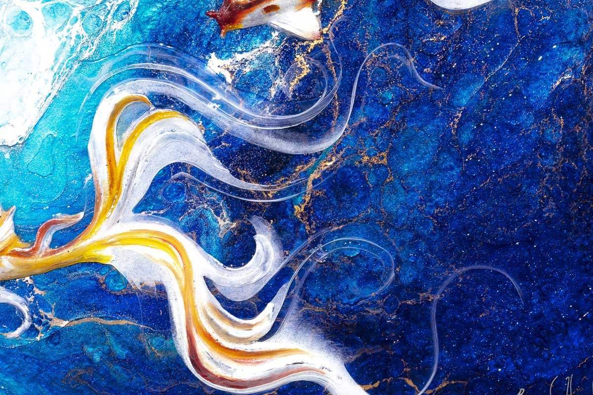 Ocean Depths - Original - SOLD by artist Brenda Herd - Wyecliffe Galleries