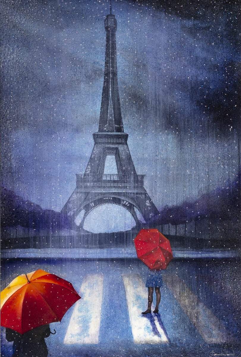 Parisian Storms - Original - SOLD by artist Brenda Herd - Wyecliffe Galleries