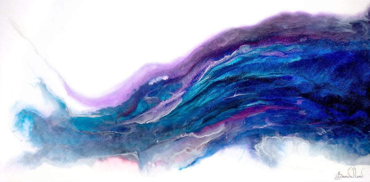 Purple Tide - SOLD OUT by artist Brenda Herd - Wyecliffe Galleries